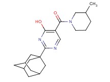 2-(1-adamantyl)-5-[(3-methylpiperidin-1-yl)carbonyl]pyrimidin-4-ol