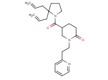5-[(2,2-diallyl-1-pyrrolidinyl)carbonyl]-1-[2-(2-pyridinyl)ethyl]-2-piperidinone