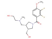 2-[{[(3R*,4R*)-1-(2,3-difluoro-4-methoxybenzoyl)-4-(hydroxymethyl)pyrrolidin-3-yl]methyl}(methyl)amino]ethanol