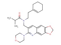 N-[2-(1-cyclohexen-1-yl)ethyl]-2-methyl-N-{[6-(4-morpholinyl)[1,3]dioxolo[4,5-g]quinolin-7-yl]methyl}propanamide