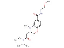 3-{2-[ethyl(isopropyl)amino]-2-oxoethyl}-N-(2-methoxyethyl)-4-methyl-3,4-dihydro-2H-1,4-benzoxazine-6-carboxamide