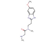 N~1~-[2-(5-methoxy-1H-benzimidazol-2-yl)ethyl]-N~1~,N~2~-dimethylglycinamide