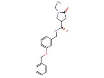 N-[3-(benzyloxy)benzyl]-1-ethyl-5-oxo-3-pyrrolidinecarboxamide