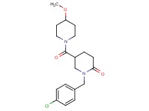 1-(4-chlorobenzyl)-5-[(4-methoxy-1-piperidinyl)carbonyl]-2-piperidinone