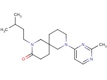 2-(3-methylbutyl)-8-(2-methyl-4-pyrimidinyl)-2,8-diazaspiro[5.5]undecan-3-one
