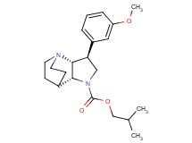 isobutyl (2R*,3S*,6R*)-3-(3-methoxyphenyl)-1,5-diazatricyclo[5.2.2.0~2,6~]undecane-5-carboxylate