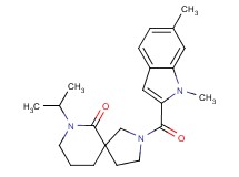 2-[(1,6-dimethyl-1H-indol-2-yl)carbonyl]-7-isopropyl-2,7-diazaspiro[4.5]decan-6-one