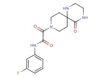 N-(3-fluorophenyl)-2-oxo-2-(5-oxo-1,4,9-triazaspiro[5.5]undec-9-yl)acetamide