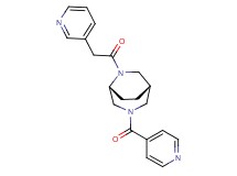 (1S*,5R*)-3-isonicotinoyl-6-(3-pyridinylacetyl)-3,6-diazabicyclo[3.2.2]nonane