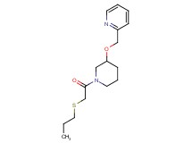 2-[({1-[(propylthio)acetyl]-3-piperidinyl}oxy)methyl]pyridine