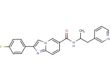 2-(4-fluorophenyl)-N-(1-methyl-2-pyridin-3-ylethyl)imidazo[1,2-a]pyridine-6-carboxamide