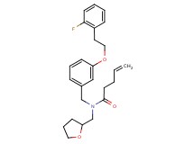 N-{3-[2-(2-fluorophenyl)ethoxy]benzyl}-N-(tetrahydro-2-furanylmethyl)-4-pentenamide
