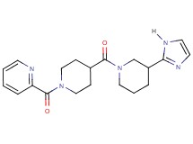 2-[(4-{[3-(1H-imidazol-2-yl)-1-piperidinyl]carbonyl}-1-piperidinyl)carbonyl]pyridine
