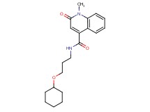 N-[3-(cyclohexyloxy)propyl]-1-methyl-2-oxo-1,2-dihydroquinoline-4-carboxamide