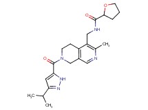 N-({7-[(3-isopropyl-1H-pyrazol-5-yl)carbonyl]-3-methyl-5,6,7,8-tetrahydro-2,7-naphthyridin-4-yl}methyl)tetrahydro-2-furancarboxamide
