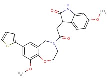 6-methoxy-3-{2-[9-methoxy-7-(2-thienyl)-2,3-dihydro-1,4-benzoxazepin-4(5H)-yl]-2-oxoethyl}-1,3-dihydro-2H-indol-2-one
