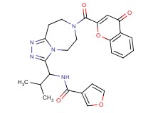 N-(2-methyl-1-{7-[(4-oxo-4H-chromen-2-yl)carbonyl]-6,7,8,9-tetrahydro-5H-[1,2,4]triazolo[4,3-d][1,4]diazepin-3-yl}propyl)-3-furamide