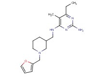 6-ethyl-N~4~-{[1-(2-furylmethyl)piperidin-3-yl]methyl}-5-methylpyrimidine-2,4-diamine