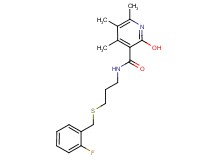 N-{3-[(2-fluorobenzyl)thio]propyl}-2-hydroxy-4,5,6-trimethylnicotinamide