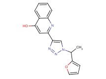 2-{1-[1-(2-furyl)ethyl]-1H-1,2,3-triazol-4-yl}quinolin-4-ol