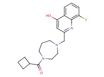2-{[4-(cyclobutylcarbonyl)-1,4-diazepan-1-yl]methyl}-8-fluoroquinolin-4-ol
