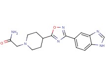 2-{4-[3-(1H-benzimidazol-5-yl)-1,2,4-oxadiazol-5-yl]-1-piperidinyl}acetamide