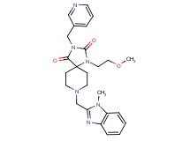 1-(2-methoxyethyl)-8-[(1-methyl-1H-benzimidazol-2-yl)methyl]-3-(3-pyridinylmethyl)-1,3,8-triazaspiro[4.5]decane-2,4-dione