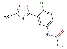 N-[4-chloro-3-(3-methyl-1,2,4-oxadiazol-5-yl)phenyl]acetamide