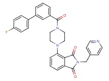4-{4-[(4'-fluoro-3-biphenylyl)carbonyl]-1-piperazinyl}-2-(4-pyridinylmethyl)-1H-isoindole-1,3(2H)-dione