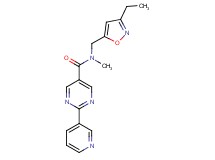 N-[(3-ethylisoxazol-5-yl)methyl]-N-methyl-2-pyridin-3-ylpyrimidine-5-carboxamide