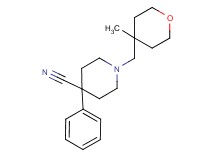 1-[(4-methyltetrahydro-2H-pyran-4-yl)methyl]-4-phenylpiperidine-4-carbonitrile