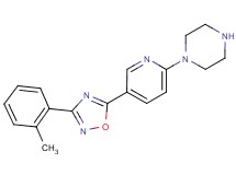 1-{5-[3-(2-methylphenyl)-1,2,4-oxadiazol-5-yl]pyridin-2-yl}piperazine