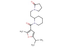 1-{2-[1-(5-isopropyl-2-methyl-3-furoyl)-2-piperidinyl]ethyl}-2-pyrrolidinone