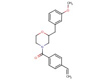 2-(3-methoxybenzyl)-4-(4-vinylbenzoyl)morpholine
