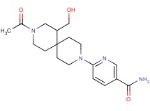 6-[9-acetyl-7-(hydroxymethyl)-3,9-diazaspiro[5.5]undec-3-yl]nicotinamide