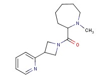 1-methyl-2-{[3-(2-pyridinyl)-1-azetidinyl]carbonyl}azepane