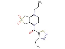 (4aS*,7aR*)-1-[(4-ethyl-1,2,3-thiadiazol-5-yl)carbonyl]-4-propyloctahydrothieno[3,4-b]pyrazine 6,6-dioxide