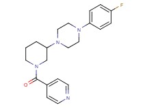 1-(4-fluorophenyl)-4-(1-isonicotinoyl-3-piperidinyl)piperazine
