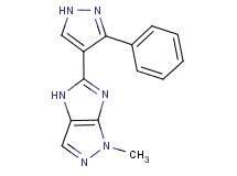 1-methyl-5-(3-phenyl-1H-pyrazol-4-yl)-1,4-dihydroimidazo[4,5-c]pyrazole