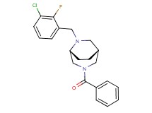 (1R*,5R*)-3-benzoyl-6-(3-chloro-2-fluorobenzyl)-3,6-diazabicyclo[3.2.2]nonane