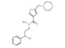 N-(3-hydroxy-3-phenylpropyl)-N-methyl-5-(morpholin-4-ylmethyl)-3-furamide