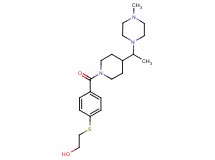 2-{[4-({4-[1-(4-methyl-1-piperazinyl)ethyl]-1-piperidinyl}carbonyl)phenyl]thio}ethanol