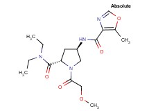 (4R)-N,N-diethyl-1-(methoxyacetyl)-4-{[(5-methyl-1,3-oxazol-4-yl)carbonyl]amino}-L-prolinamide