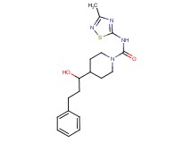 4-(1-hydroxy-3-phenylpropyl)-N-(3-methyl-1,2,4-thiadiazol-5-yl)piperidine-1-carboxamide
