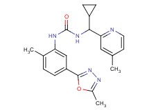 N-[cyclopropyl(4-methylpyridin-2-yl)methyl]-N'-[2-methyl-5-(5-methyl-1,3,4-oxadiazol-2-yl)phenyl]urea