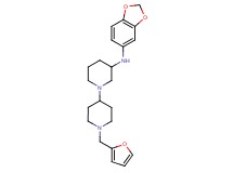 N-1,3-benzodioxol-5-yl-1'-(2-furylmethyl)-1,4'-bipiperidin-3-amine