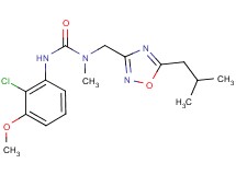 N'-(2-chloro-3-methoxyphenyl)-N-[(5-isobutyl-1,2,4-oxadiazol-3-yl)methyl]-N-methylurea