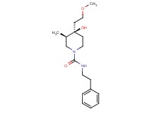 (3R*,4R*)-4-hydroxy-4-(2-methoxyethyl)-3-methyl-N-(2-phenylethyl)-1-piperidinecarboxamide