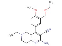 2-amino-4-[3-(ethoxymethyl)-4-methoxyphenyl]-6-ethyl-5,6,7,8-tetrahydro-1,6-naphthyridine-3-carbonitrile