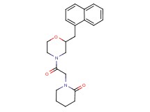1-{2-[2-(1-naphthylmethyl)-4-morpholinyl]-2-oxoethyl}-2-piperidinone